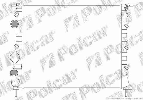 Polcar 606008-4 - Radiatore, Raffreddamento motore autozon.pro