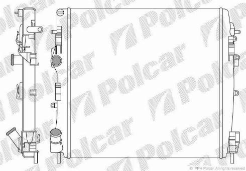 Polcar 6060088X - Radiatore, Raffreddamento motore autozon.pro