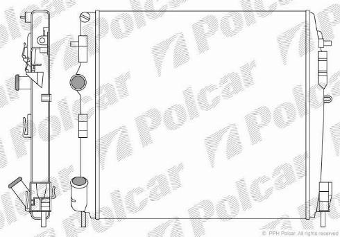 Polcar 6060087X - Radiatore, Raffreddamento motore autozon.pro