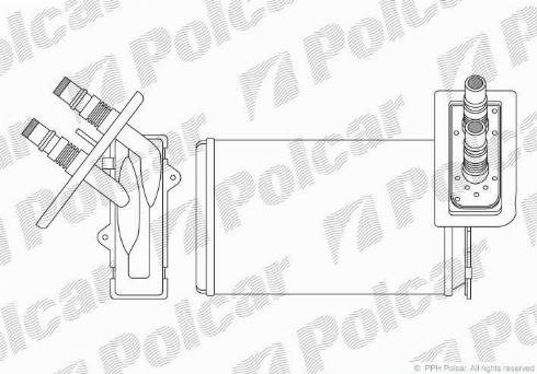 Polcar 6060N8-1 - Scambiatore calore, Riscaldamento abitacolo autozon.pro