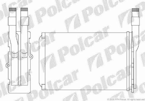 Polcar 6005N8-1 - Scambiatore calore, Riscaldamento abitacolo autozon.pro