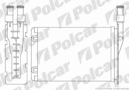 Polcar 6003N8-2 - Scambiatore calore, Riscaldamento abitacolo autozon.pro