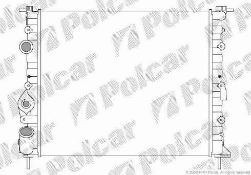 Polcar 6007081X - Radiatore, Raffreddamento motore autozon.pro