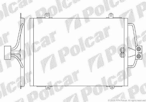 Polcar 6007K81X - Condensatore, Climatizzatore autozon.pro