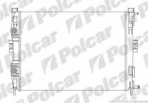 Polcar 6012081X - Radiatore, Raffreddamento motore autozon.pro