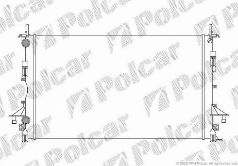 Polcar 603708A1 - Radiatore, Raffreddamento motore autozon.pro