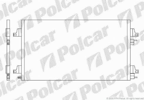 Polcar 6037K8C2 - Condensatore, Climatizzatore autozon.pro