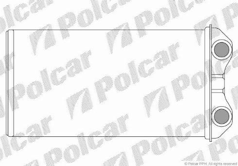 Polcar 6026N8-2 - Scambiatore calore, Riscaldamento abitacolo autozon.pro