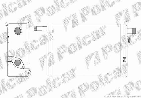 Polcar 6022N8-1 - Scambiatore calore, Riscaldamento abitacolo autozon.pro