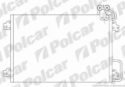 Polcar 6070K81X - Condensatore, Climatizzatore autozon.pro