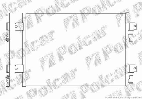 Polcar 6070K82X - Condensatore, Climatizzatore autozon.pro