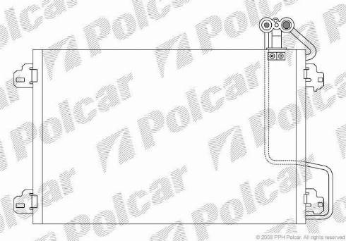 Polcar 6070K8C1 - Condensatore, Climatizzatore autozon.pro