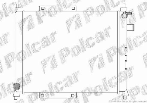 Polcar 6320081X - Radiatore, Raffreddamento motore autozon.pro