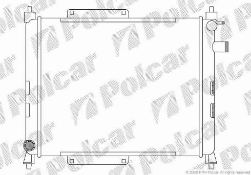 Polcar 632008A1 - Radiatore, Raffreddamento motore autozon.pro