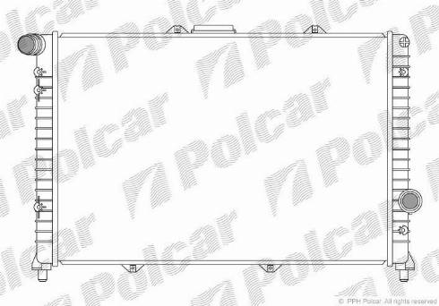 Polcar 140908-1 - Radiatore, Raffreddamento motore autozon.pro