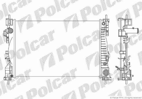 Polcar 142108-5 - Radiatore, Raffreddamento motore autozon.pro