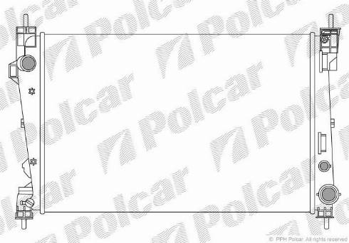 Polcar 1421081X - Radiatore, Raffreddamento motore autozon.pro