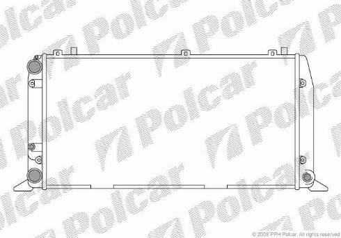 Polcar 130708-4 - Radiatore, Raffreddamento motore autozon.pro