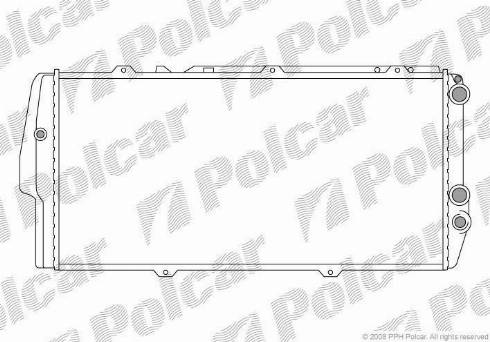 Polcar 131508-3 - Radiatore, Raffreddamento motore autozon.pro