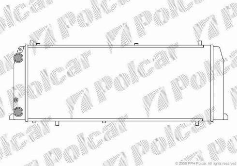 Polcar 131508A4 - Radiatore, Raffreddamento motore autozon.pro