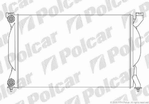 Polcar 133408-1 - Radiatore, Raffreddamento motore autozon.pro