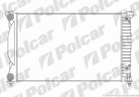 Polcar 133408-2 - Radiatore, Raffreddamento motore autozon.pro