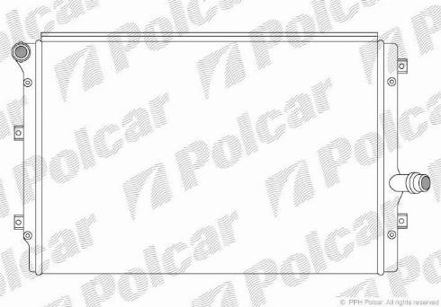 Polcar 1331084X - Radiatore, Raffreddamento motore autozon.pro