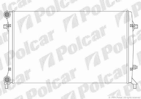 Polcar 1331085X - Radiatore, Raffreddamento motore autozon.pro