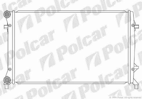 Polcar 133108-5 - Radiatore, Raffreddamento motore autozon.pro