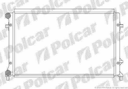 Polcar 133108-3 - Radiatore, Raffreddamento motore autozon.pro