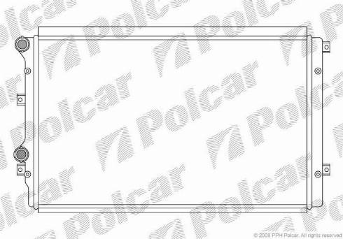 Polcar 133108-2 - Radiatore, Raffreddamento motore autozon.pro