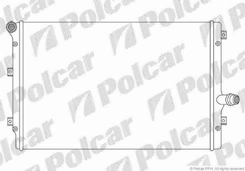 Polcar 133108A4 - Radiatore, Raffreddamento motore autozon.pro