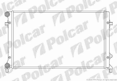 Polcar 133108A1 - Radiatore, Raffreddamento motore autozon.pro