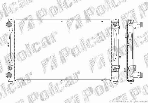 Polcar 132408-4 - Radiatore, Raffreddamento motore autozon.pro