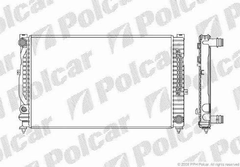 Polcar 132408-5 - Radiatore, Raffreddamento motore autozon.pro