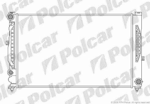 Polcar 132408A5 - Radiatore, Raffreddamento motore autozon.pro