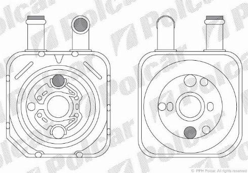 Polcar 1325L8-2 - Radiatore olio, Olio motore autozon.pro
