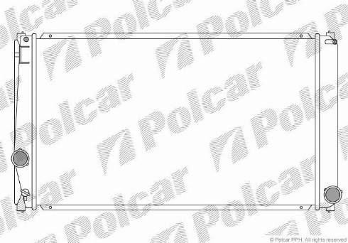 Polcar 814808-1 - Radiatore, Raffreddamento motore autozon.pro