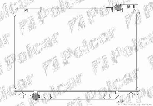 Polcar 815008-1 - Radiatore, Raffreddamento motore autozon.pro