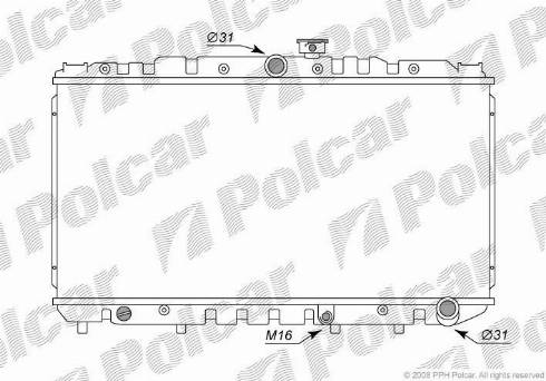 Polcar 8109083K - Radiatore, Raffreddamento motore autozon.pro