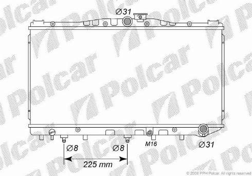 Polcar 8109087K - Radiatore, Raffreddamento motore autozon.pro