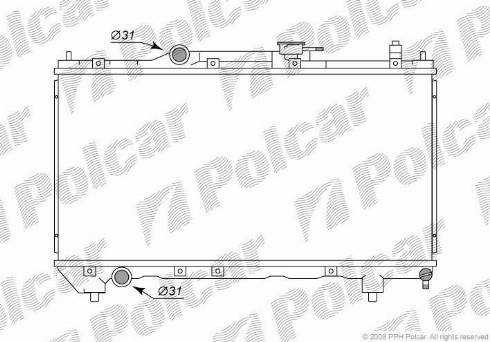 Polcar 8123081K - Radiatore, Raffreddamento motore autozon.pro