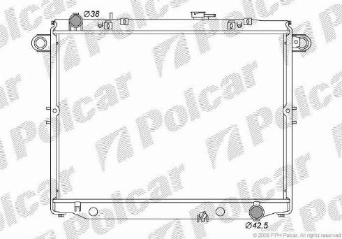 Polcar 8179081K - Radiatore, Raffreddamento motore autozon.pro