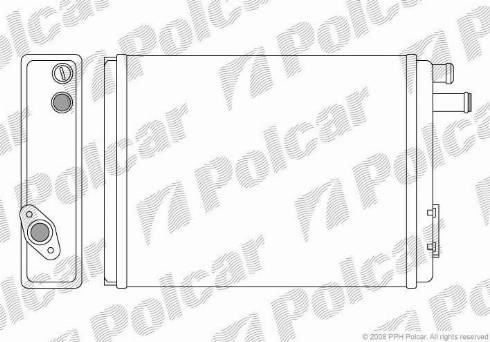 Polcar 3049N8-1 - Scambiatore calore, Riscaldamento abitacolo autozon.pro