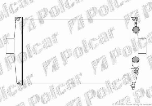 Polcar 305008A5 - Radiatore, Raffreddamento motore autozon.pro