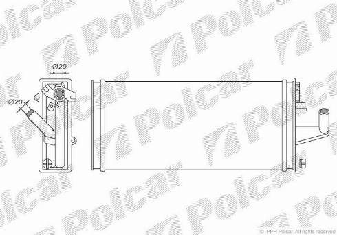 Polcar 3050N8-3 - Scambiatore calore, Riscaldamento abitacolo autozon.pro