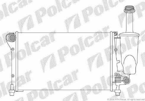 Polcar 300308-1 - Radiatore, Raffreddamento motore autozon.pro