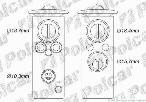 Polcar 3003KZ-1 - Valvola ad espansione, Climatizzatore autozon.pro