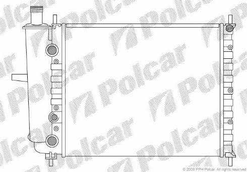 Polcar 3018081X - Radiatore, Raffreddamento motore autozon.pro