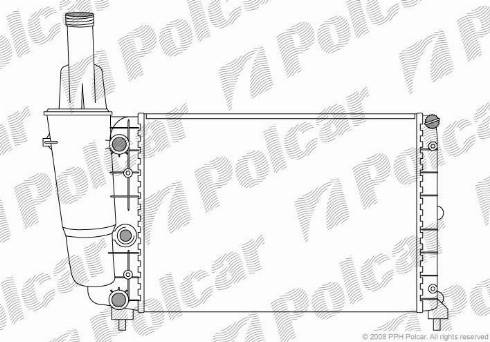 Polcar 3017081X - Radiatore, Raffreddamento motore autozon.pro